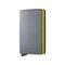 Secrid Slimwallet Matte Grey & Lime korttikotelo – kuva 1