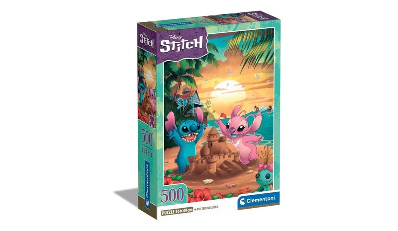 Clementoni Disney Stitch Compact Box 500p palapeli – kuva 1/1