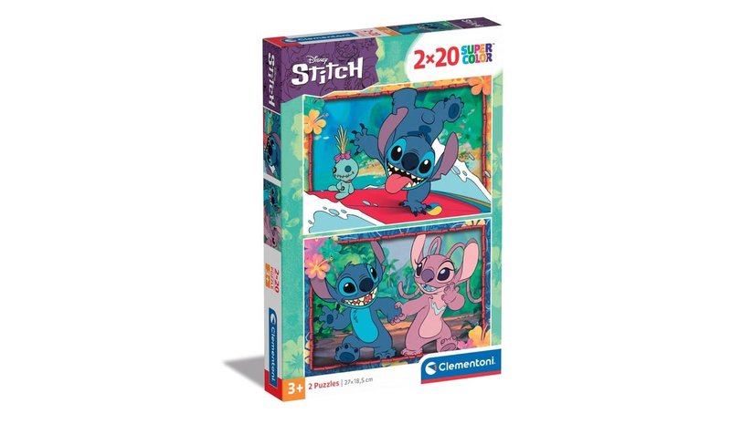 Clementoni 2 x 20 Disney Stitch 20p palapeli – kuva 1/1