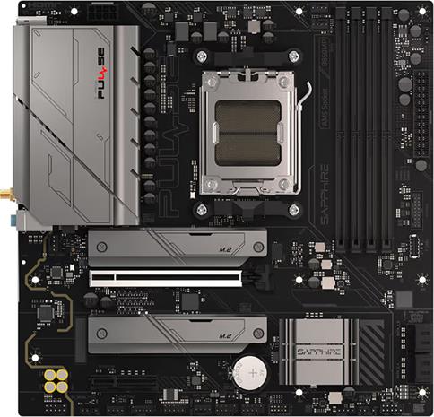 Sapphire PULSE B850M WIFI Emolevy - AMD B850 - AMD AM5 socket - DDR5 RAM - Micro-ATX