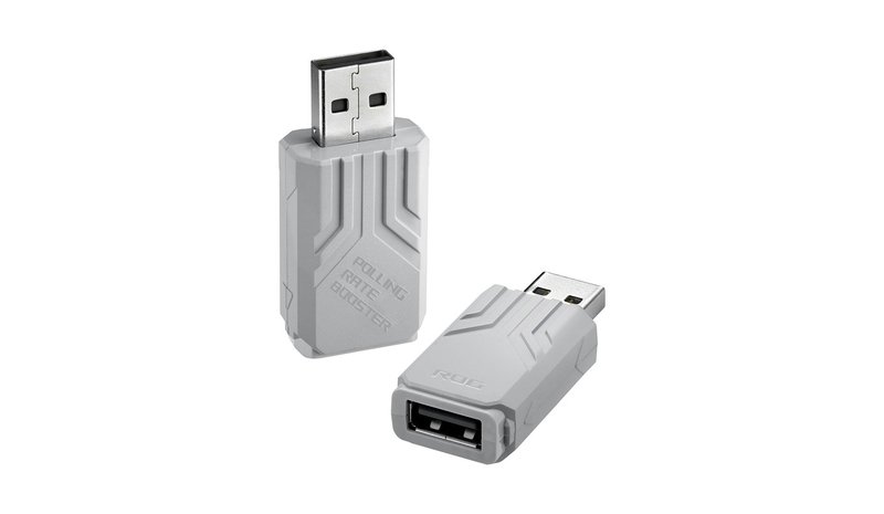 ASUS ROG Polling Rate Booster USB Adapter White