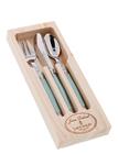 Jean Dubost Børnebestik 3 Stk Laguiole - Blue - ONE SIZE