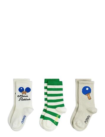 Mini Rodini Table Tennis 3-Pack Socks - Multi/patterned - 32/35 – kuva 1/3