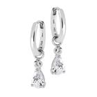 Lykken Casuals hopeakorvakorut zirkonia 21.5 mm