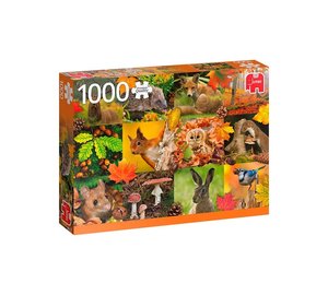 Jumbo Puzzle - Autumn Animals (1000 pcs)