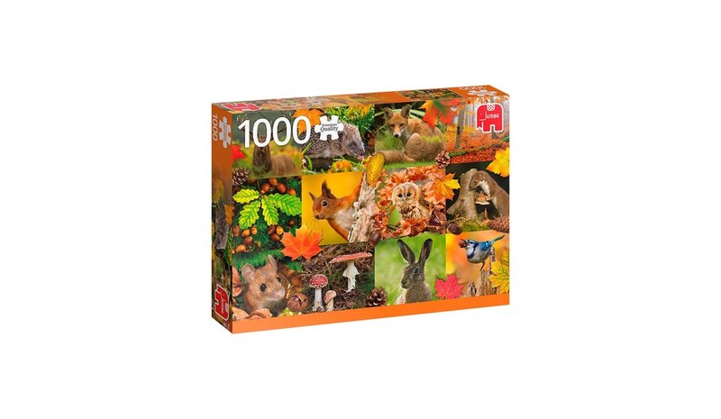 Jumbo Puzzle - Autumn Animals (1000 pcs)