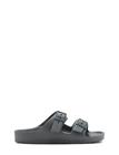 Mango Rubberised Buckle Sandals - Grey - 39