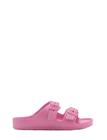 Mango Rubberised Buckle Sandals - Pink - 38
