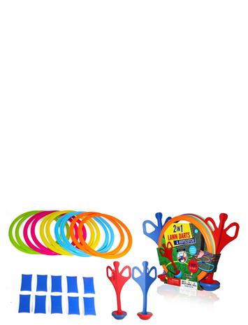 Suntoy Hoppringar/Dartspel 2 In 1 - Blue - ONE SIZE – kuva 1/4