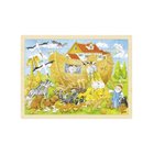 Goki Wooden Puzzle Noah's Ark 96pcs. Puu
