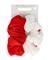 Solida Scrunchie 11 cm rot, weiß Hiuslenkki 2 kpl – kuva 3