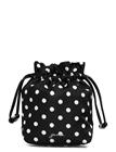 Ganni Printed Bou Bucket Pouch - Black - ONE SIZE