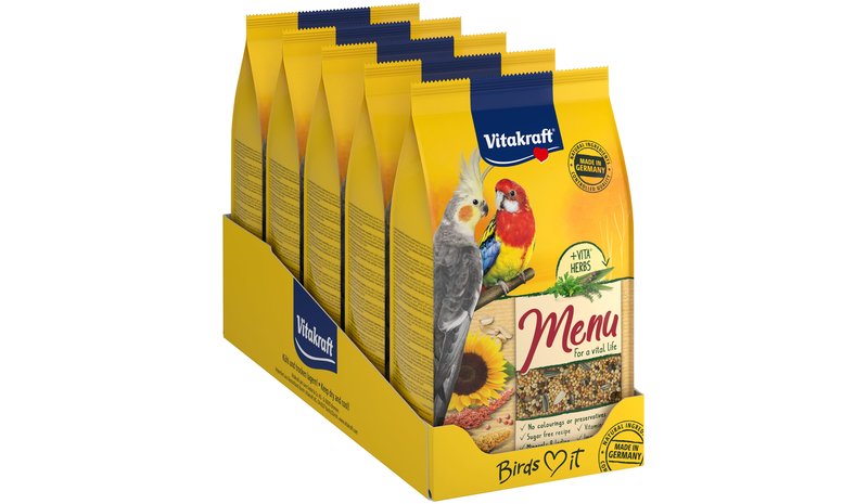 Vitakraft - 5 x Menu Vital for parakeets 1kg