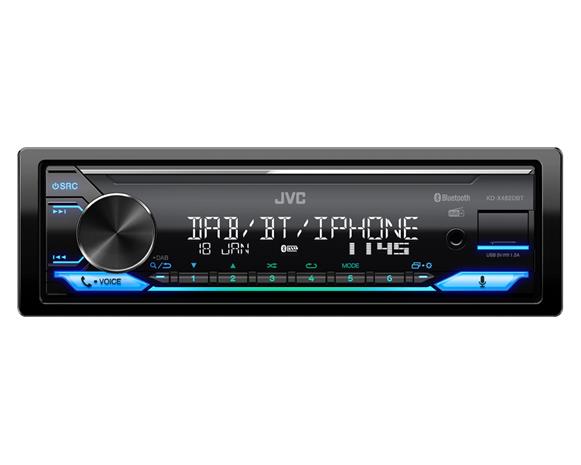 JVC KD-X482DBT 1-DIN Car Stereo Bluetooth DAB+
