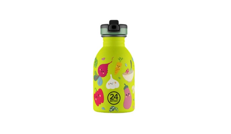 24Bottles - Urban Bottle - Veggie Friends - Lime - 250 ml