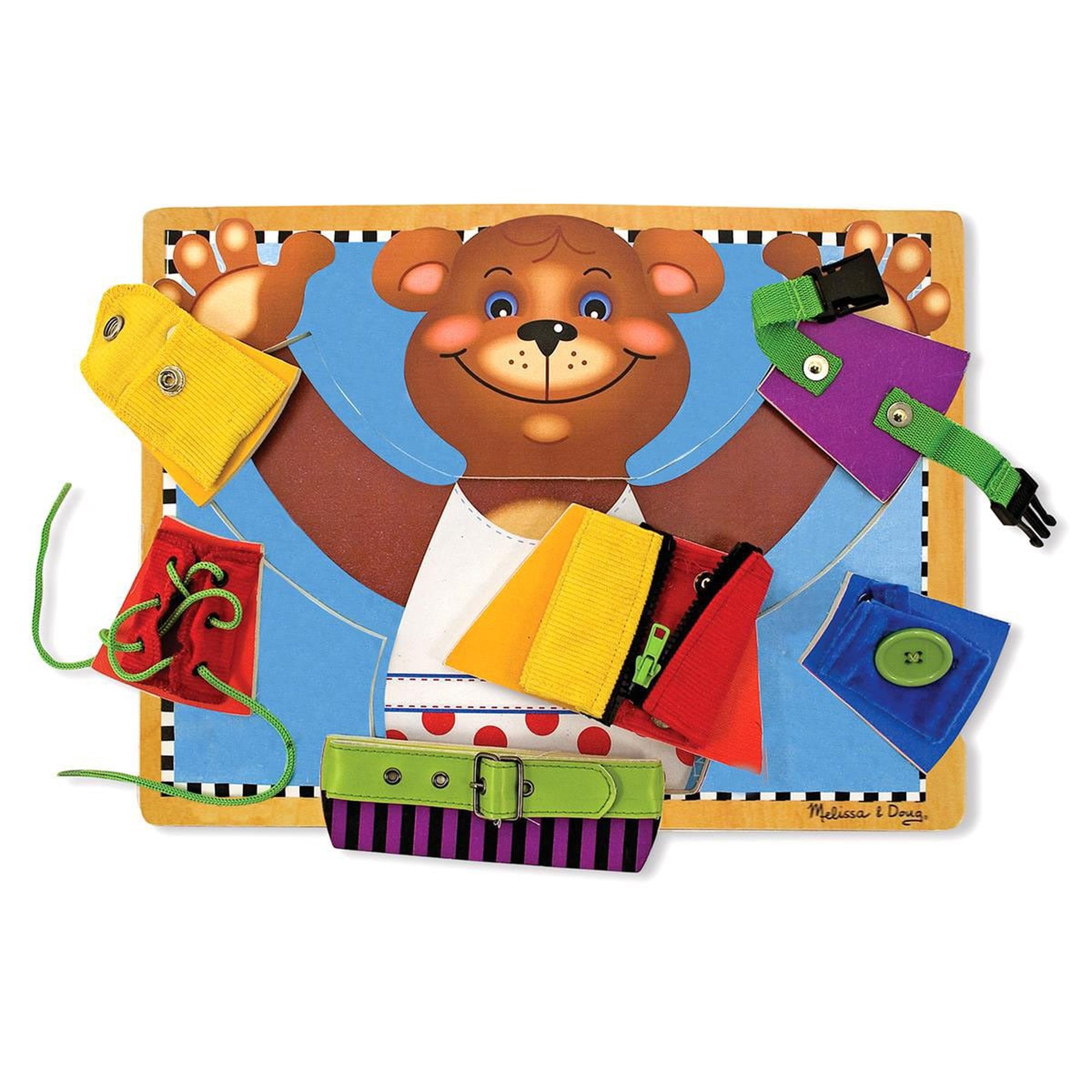 Melissa & Doug - Wooden Basic Skills Puzzle Board