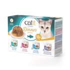 Catit - Dinner Dual-layer Wet Food for Cats - Multipack Fish - 12x75g