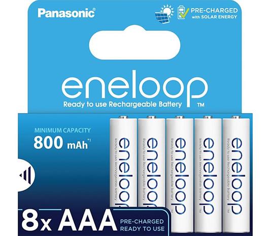 Ladattavat Eneloop-akut BK-4MCCE / 8BE, 8 kpl