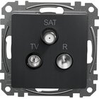 Schneider Electric Sedna Design R/TV/SAT pääterasia, 4 dB, musta antrasiitti
