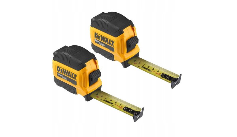 Dewalt 8m/16ft 28mm Mylar-mittari, 2 kpl.