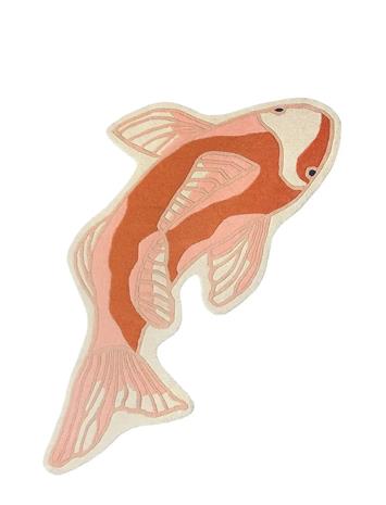 Broste Copenhagen Koi matto 97 x 120 cm Pumpkin orange