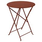 Fermob Bistro Pöytä ä˜60 Cm - Puutarhapöydät Lakattu Teräs Red Ochre - 24520