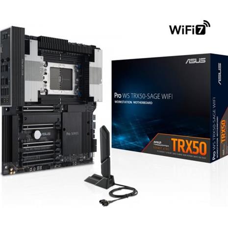 ASUS PRO WS TRX50-SAGE WIFI Emolevy - AMD TRX50 - AMD sTR5 socket - DDR5 RAM - Extended ATX – kuva 4/8
