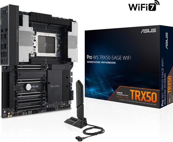 ASUS PRO WS TRX50-SAGE WIFI Emolevy - AMD TRX50 - AMD sTR5 socket - DDR5 RAM - Extended ATX – kuva 5/8