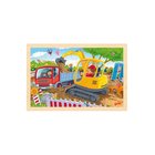 Goki Wooden Jigsaw Puzzle Excavator 24pcs. Puu