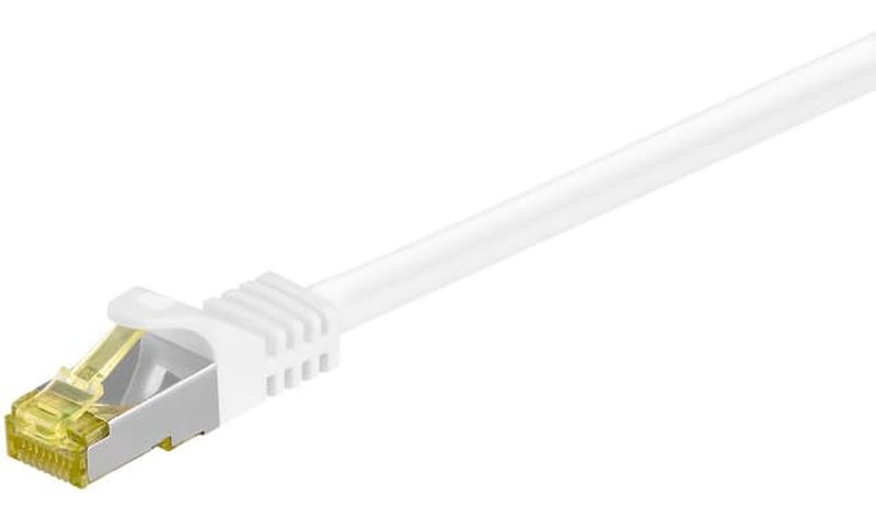 Patchcord Cat 7 S/ftp Pimf 2m Rj45 Cat 6a valkoinen