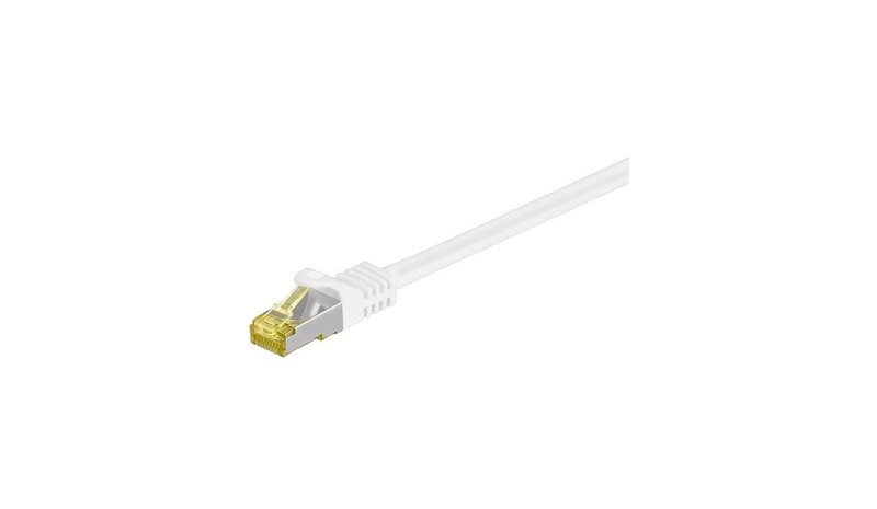 Patchcord Cat 7 S/ftp Pimf 2m Rj45 Cat 6a valkoinen