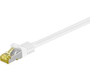 Patchcord Cat 7 S/ftp Pimf 2m Rj45 Cat 6a valkoinen