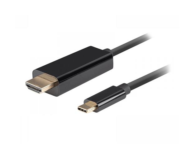 Lanberg Kel USB-C-HDMI 1.8M 4K CA-CMHD-10CU-0018-B - 5901969436778