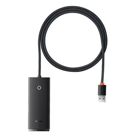 USB-A 4-porttinen USB-A 3.0 5Gb/s adapteri Lite-sarja, musta