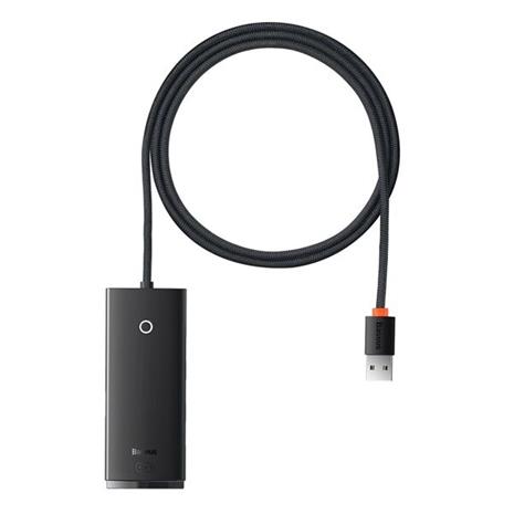 USB-A 4-porttinen USB-A 3.0 5Gb/s adapteri Lite-sarja, musta