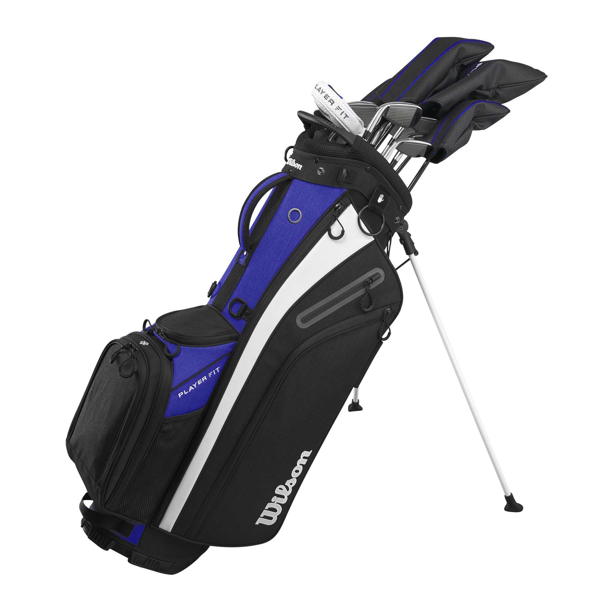 Wilson - Player Fit Stand Bag MRH Steel Stiff - Komplettes Herren-Golfset mit Standbag