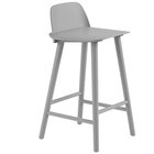 Muuto Nerd Baarijakkara 65 Cm - Baarijakkarat Saarnivaneri Harmaa - NERCOU0311
