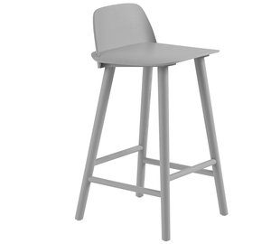 Muuto Nerd Baarijakkara 65 Cm - Baarijakkarat Saarnivaneri Harmaa - NERCOU0311