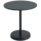 Muuto Linear Pöytä ä˜70 Cm - Puutarhapöydät Teräs Antrasiitti - LSTCAT70R101