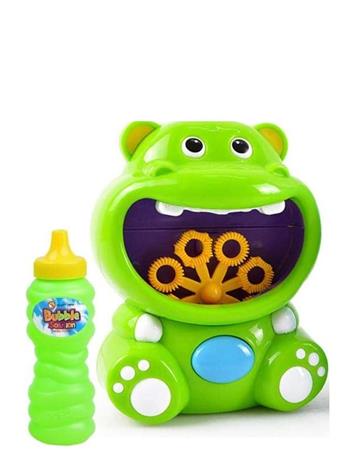 Happy Summer Hippo Bubble Machine