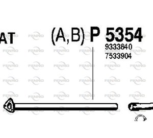 Fenno P5354 keskiputki