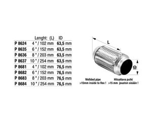 Fenno 860-P8637 joustoputki