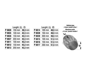 Fenno 860-P8838 joustoputki