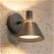 Lucande LED-ulkoseinävalaisin Tabena, mattamusta, IP44, CCT – kuva 3
