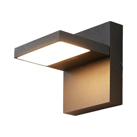 LED-ulkoseinävalaisin Silvan, tummanharmaa