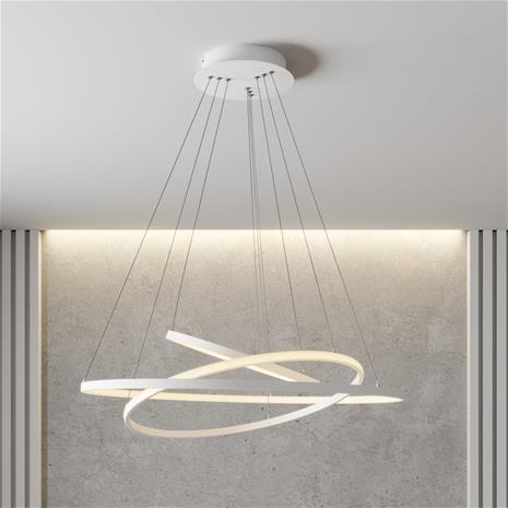 LED-riippuvalaisin Ezana, valkoinen