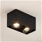 Arcchio Kubika -alasvalo, 2-lamp., musta – kuva 4