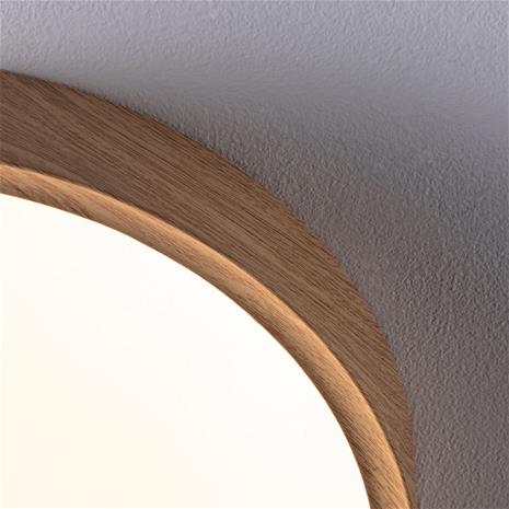 Paulmann Tega -LED-kattovalaisin IP44 CCT, puu