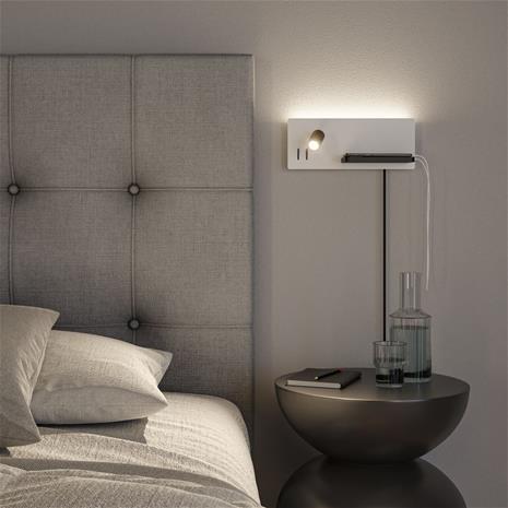 Paulmann-LED-seinävalaisin Serra USB C, oikea