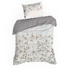 Vuodevaatesetti Eurofirany POS/ST/SPRING106 harmaa kukkakuviollinen, 140x200 cm, vetoketjukiinnitys